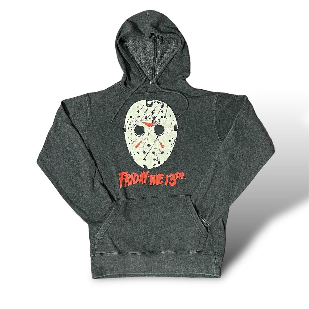 Friday the 13th Jason Voorhees Gray Hoodie Sweatshirt Unisex S